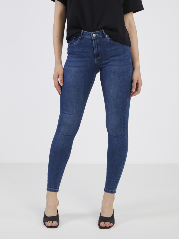 Vero Moda Tmavomodré dámske džínsy skinny fit VERO MODA Tanya