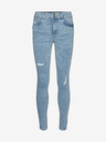 Vero Moda Svetlomodré skinny fit džínsy s roztrhaným efektom VERO MODA Sophia