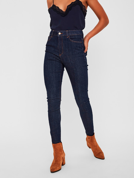 Vero Moda Tmavomodré skinny fit džínsy VERO MODA Sophia