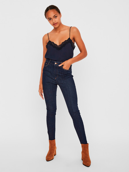 Vero Moda Tmavomodré skinny fit džínsy VERO MODA Sophia