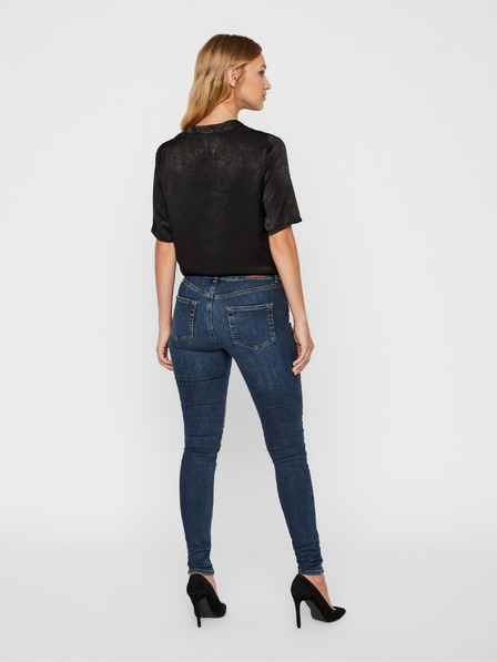 Vero Moda Modré slim fit džínsy VERO MODA Lux