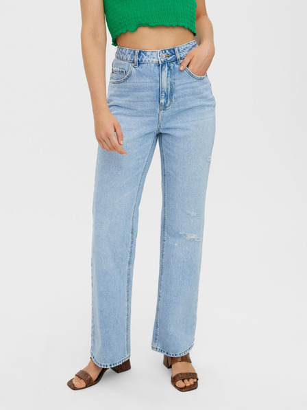 Vero Moda Svetlomodré rovné džínsy VERO MODA Kithy
