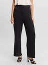 Vero Moda Čierne široké nohavice VERO MODA Silky