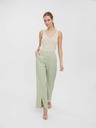 Vero Moda Svetlozelené voľné nohavice VERO MODA Josie