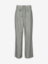 Vero Moda Svetlozelené pruhované nohavice so širokými nohavicami VERO MODA Serena