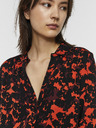 Vero Moda Oranžovo-čierna vzorovaná košeľa VERO MODA Rio