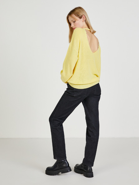Vero Moda Žltý sveter VERO MODA New Lexsun