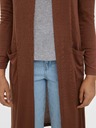 Vero Moda Hnedý dlhý sveter VERO MODA Anepaya