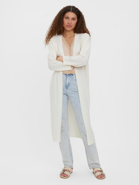 Vero Moda Krémový dlhý sveter VERO MODA Uzuri