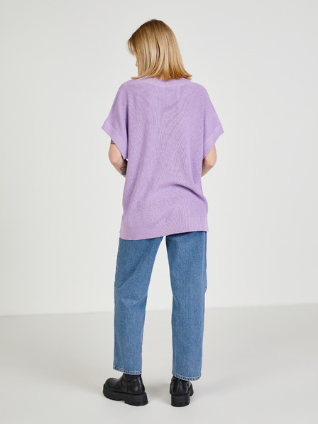 Vero Moda Svetlofialový sveter vesta VERO MODA New Lexsun