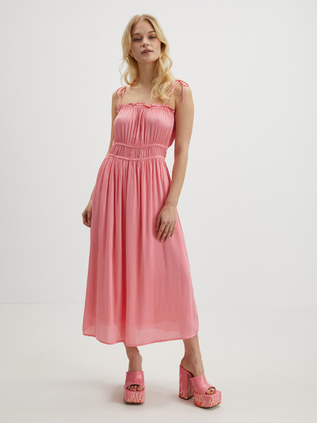 Vero Moda Ružové dámske maxi šaty VERO MODA Helyn
