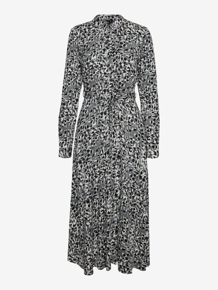 Vero Moda Šedé dámske vzorované košeľové šaty VERO MODA Deb