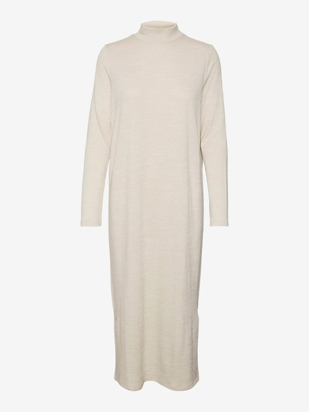 Vero Moda Béžové dámske svetrové šaty VERO MODA Katie