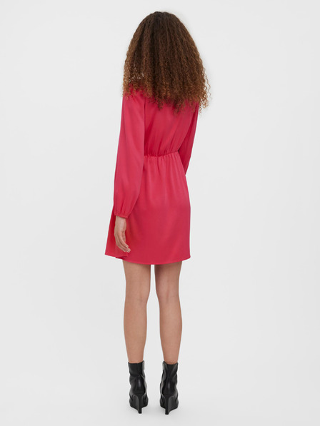 Vero Moda Tmavoružové krátke šaty VERO MODA Kleo