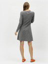 Vero Moda VERO MODA Nancy sivé pruhované svetrové šaty s dlhým rukávom