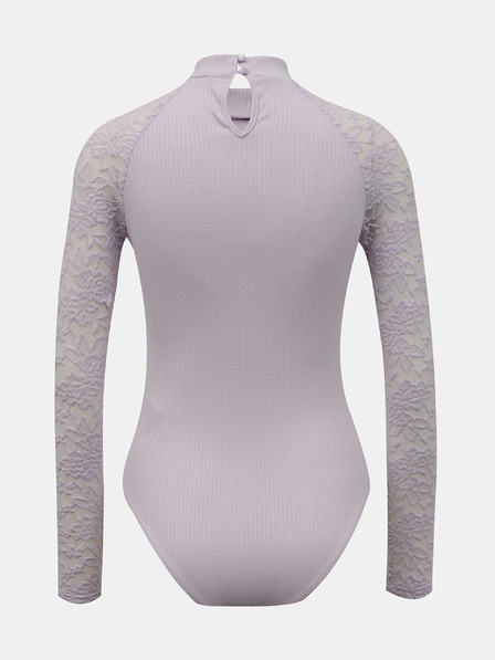 TALLY WEiJL Svetlofialové body s čipkovanými rukávmi TALLY WEiJL