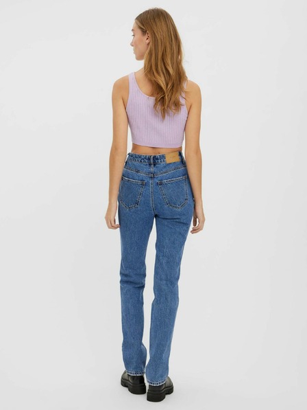Vero Moda Svetlofialový rebrovaný top VERO MODA Fibly