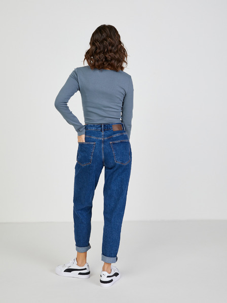 TALLY WEiJL Modré dámske cropped tričko TALLY WEiJL