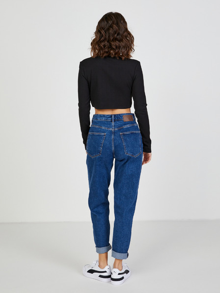 TALLY WEiJL Čierne dámske cropped tričko TALLY WEiJL