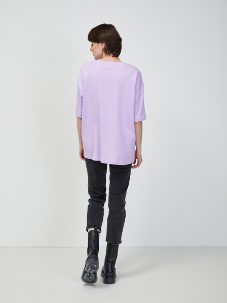Vero Moda Svetlofialové tričko nadrozmernej veľkosti VERO MODA Skye Cody