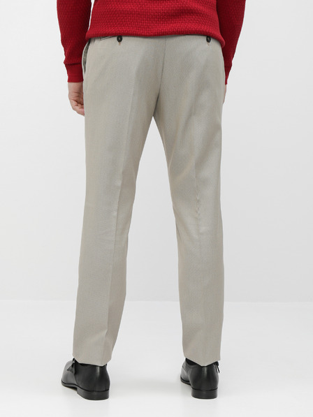SELECTED Béžové slim fit oblekové nohavice Selected Homme Maze Saint