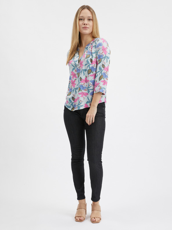 Orsay Svetlomodrá dámska blúzka ORSAY