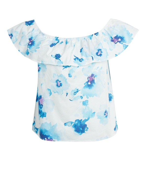 Orsay Modro-biela dámska kvetinová blúzka ORSAY