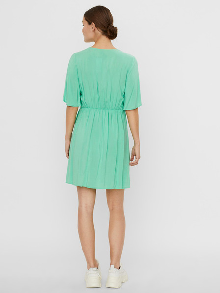 Vero Moda Svetlozelené zavinovacie šaty VERO MODA Ibina