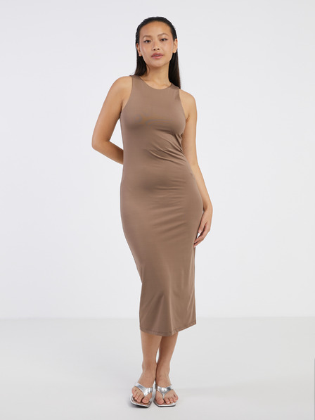 Vero Moda VERO MODA Bianca hnedé dámske šaty