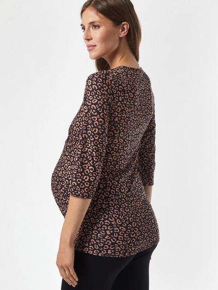 Dorothy Perkins Maternity Hnedé vzorované tehotenské tričko Dorothy Perkins Maternity