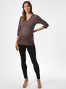 Dorothy Perkins Maternity Hnedé vzorované tehotenské tričko Dorothy Perkins Maternity