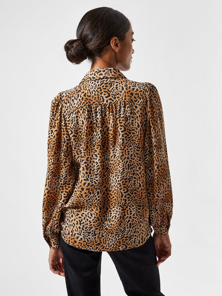 Dorothy Perkins Petite Hnedá blúzka s leopardím vzorom Dorothy Perkins Petite