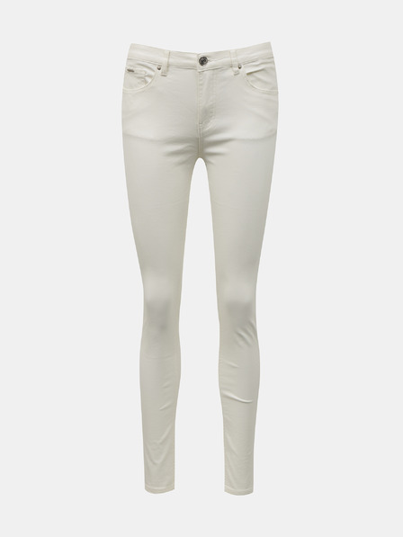 Zabaione Biele skinny fit džínsy Zabaione