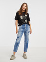 DSQUARED2 Modré dámske džínsy mamina strihu DSQUARED2