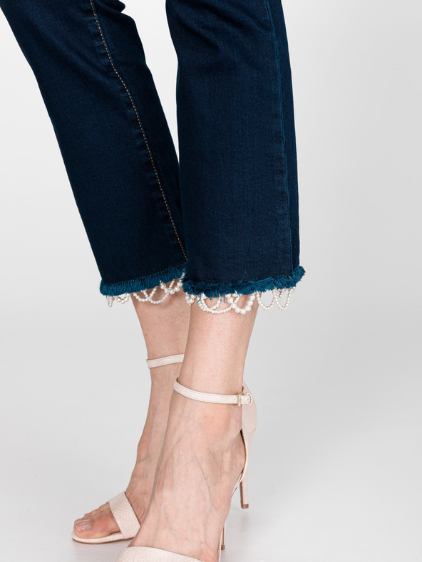 Pinko Čierne dámske džínsy rozšíreného strihu Pinko Eucalipto