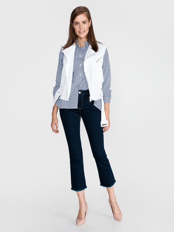 Pinko Čierne dámske džínsy rozšíreného strihu Pinko Eucalipto