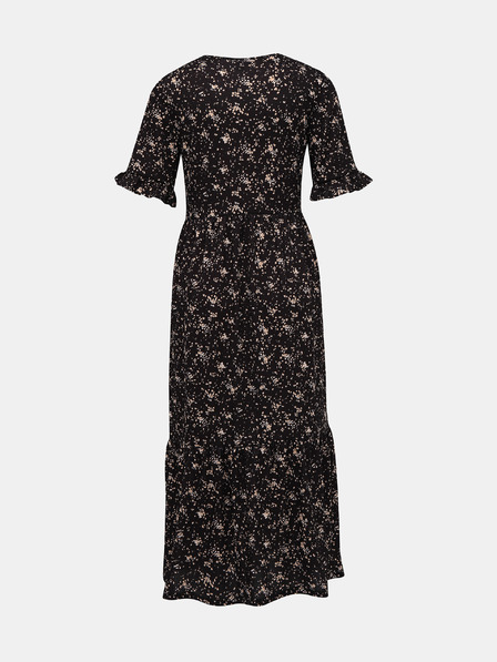 Miss Selfridge Čierne vzorované maxi šaty Miss Selfridge