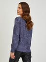Orsay Tmavomodrá károvaná blúzka ORSAY