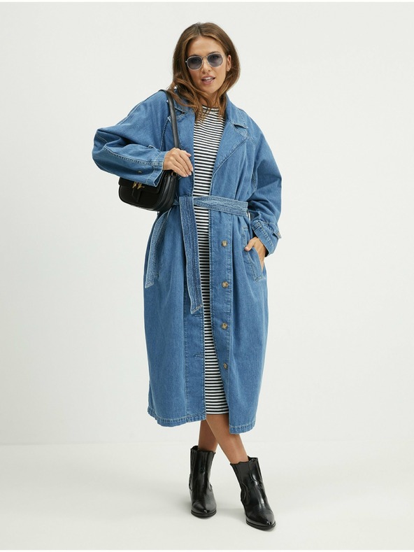 O'Neill Bielo-čierne dámske pruhované midi šaty O'Neill