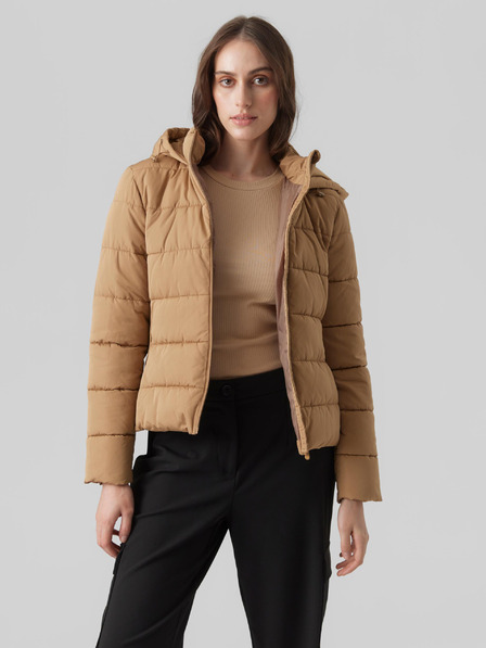 Vero Moda Hnedá VERO MODA Jessiemie dámska zimná prešívaná bunda