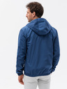 Ombre Clothing Modrá pánska bunda Ombre Oblečenie