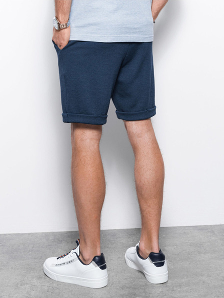 Ombre Clothing Tmavomodré pánske šortky Ombre Oblečenie