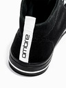 Ombre Clothing Čierne pánske členkové tenisky T304