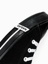 Ombre Clothing Čierne pánske členkové tenisky T304