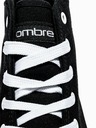Ombre Clothing Čierne pánske členkové tenisky T304