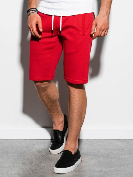 Ombre Clothing Červené pánske tepláky W238