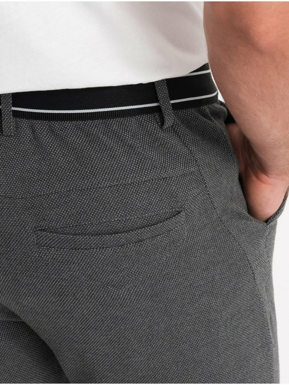 Ombre Clothing Šedé pánske nohavice Ombre Oblečenie