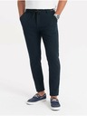 Ombre Clothing Tmavomodré pánske nohavice Ombre Oblečenie