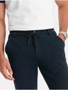 Ombre Clothing Tmavomodré pánske nohavice Ombre Oblečenie