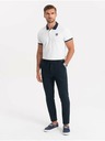Ombre Clothing Tmavomodré pánske nohavice Ombre Oblečenie